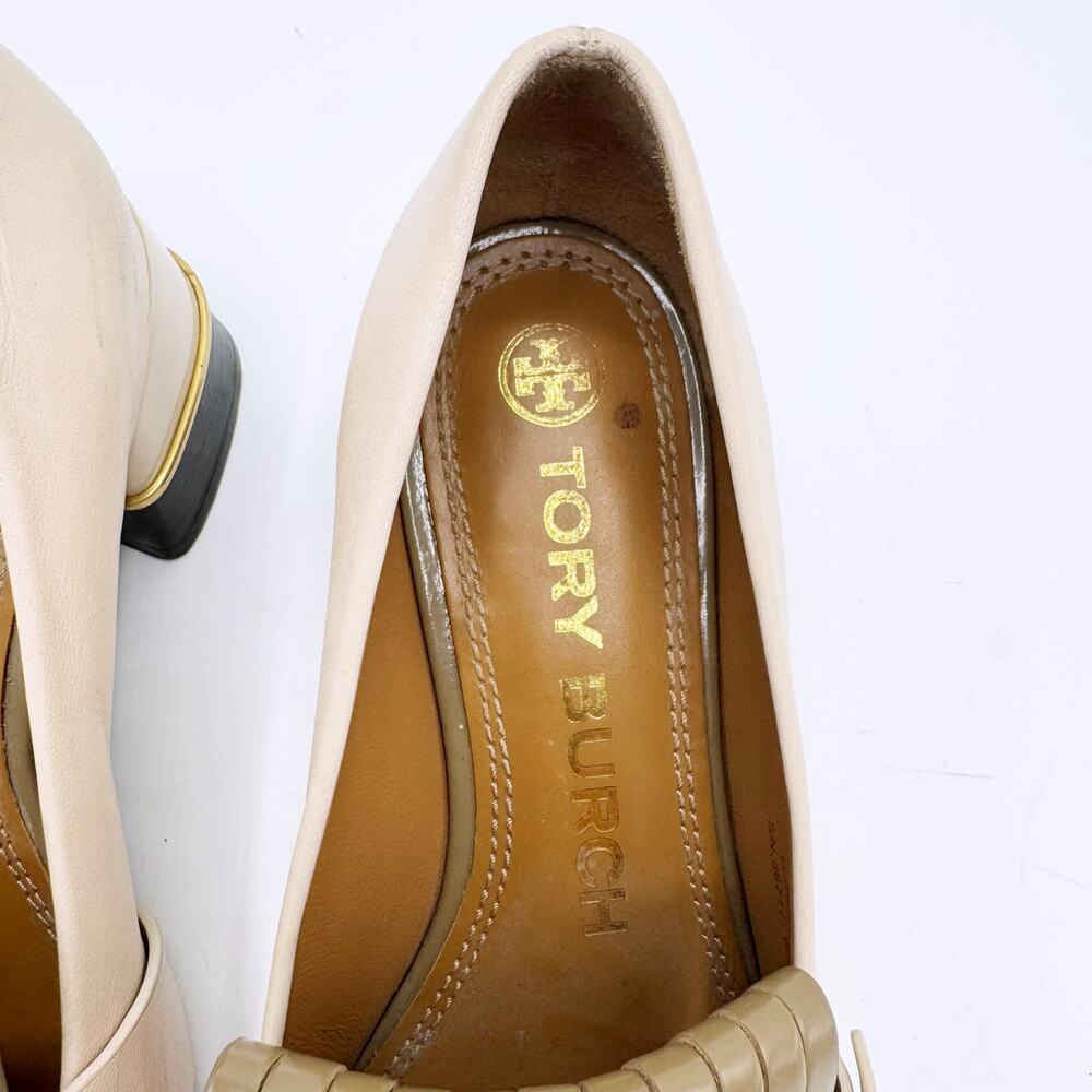 Tory Burch Multi Logo Kiltie Loafer Pumps (Size 6) - Picture 7 of 16
